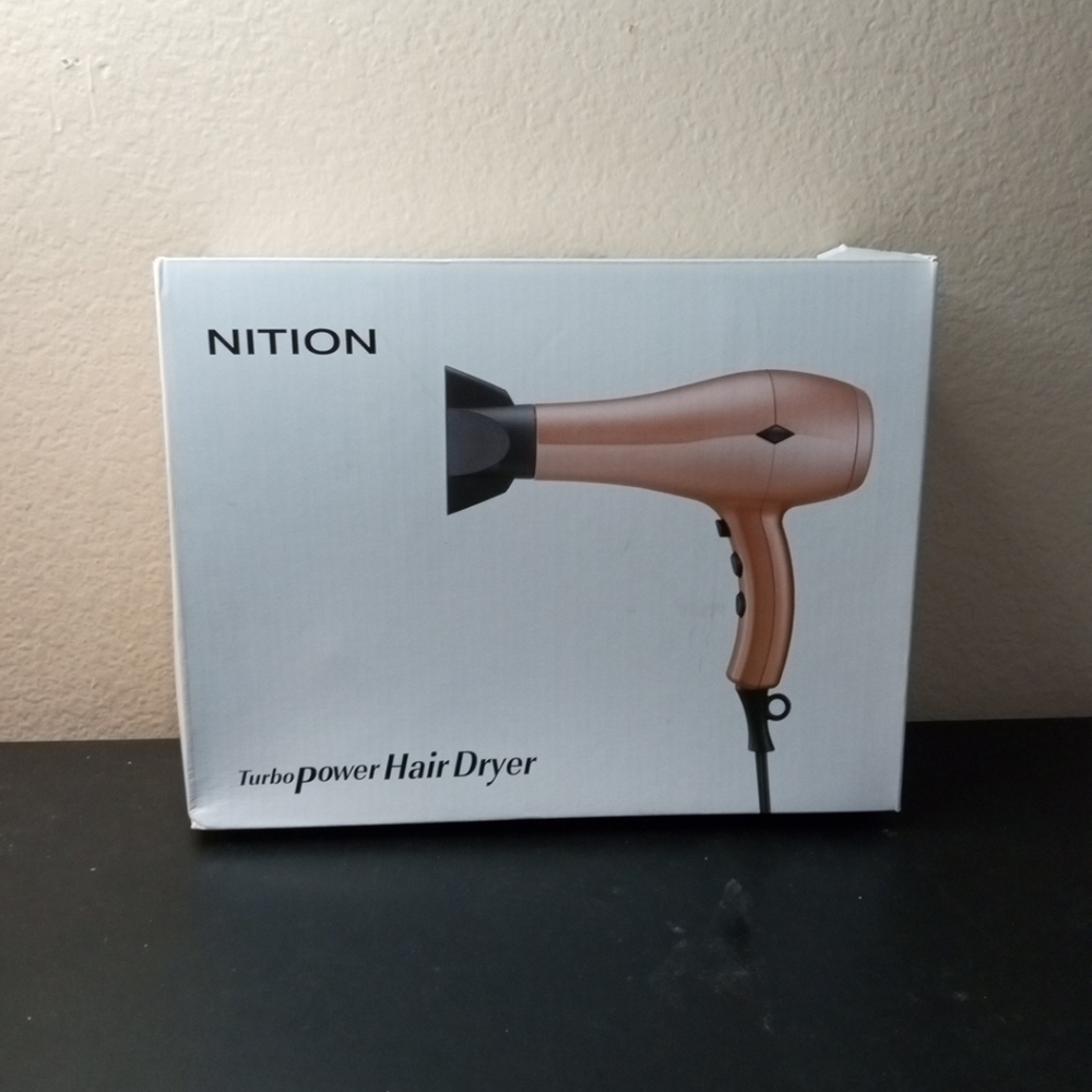 NEW IN BOX NITION Negative Ions Turbo Power Hair Dryer.
